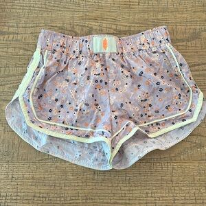 Free People Movement Varsity Blues Floral shorts small